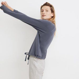 Madewell MWL Superbrushed Mockneck Drawstring Sweatshirt